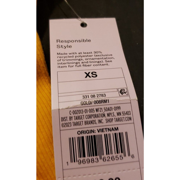 Wild Fable Dress Womens XS Mango Orange Flip Flop Mini Dress Summer Beach - Picture 6 of 6